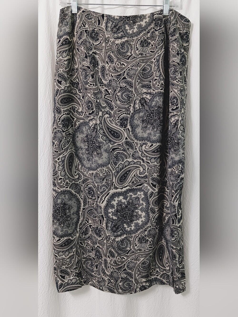 Vintage 90s Chaus  Paisley Midi Skirt Size 14
